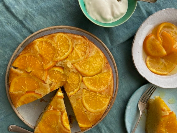 Semolina Sponge Cake with Orange Slices (Portakallı Revani) by Özlem Warren