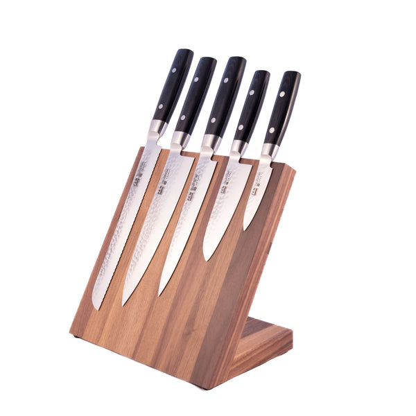 Robert Welch Signature Six Piece Knife Block Set with Sharpener