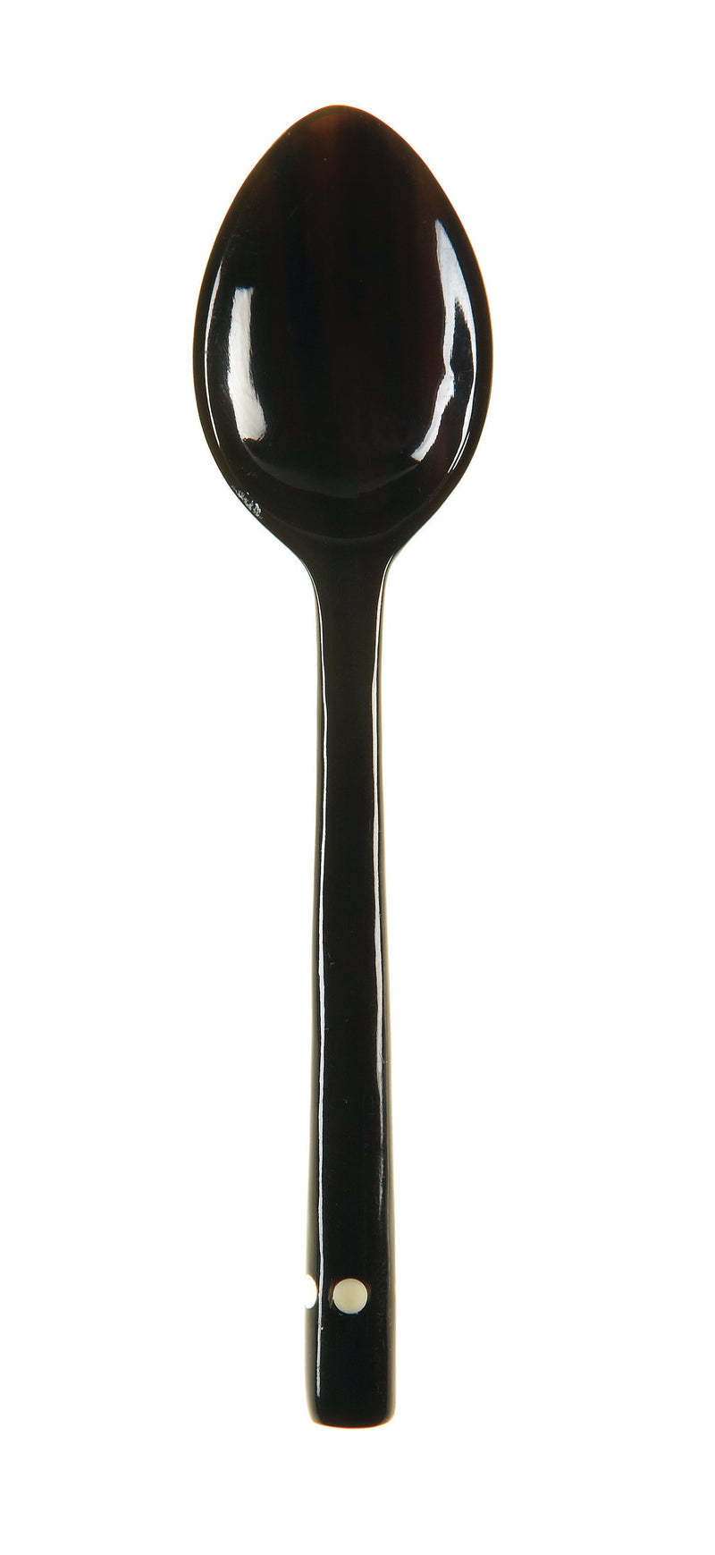 Sarah Petherick Egg Spoon - Black Horn White Dot