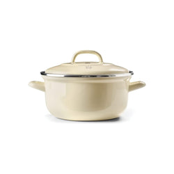 Bk Enamelled Casserole Cream - 20cm