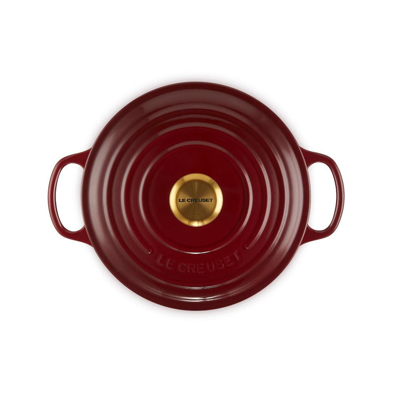 Le Creuset Signature Round Casserole - 24cm Garnet