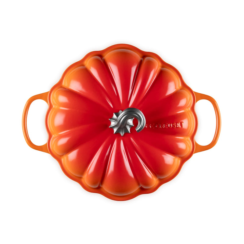 Le Creuset Cast Iron Signature Pumpkin Shallow Casserole 28cm - Volcanic