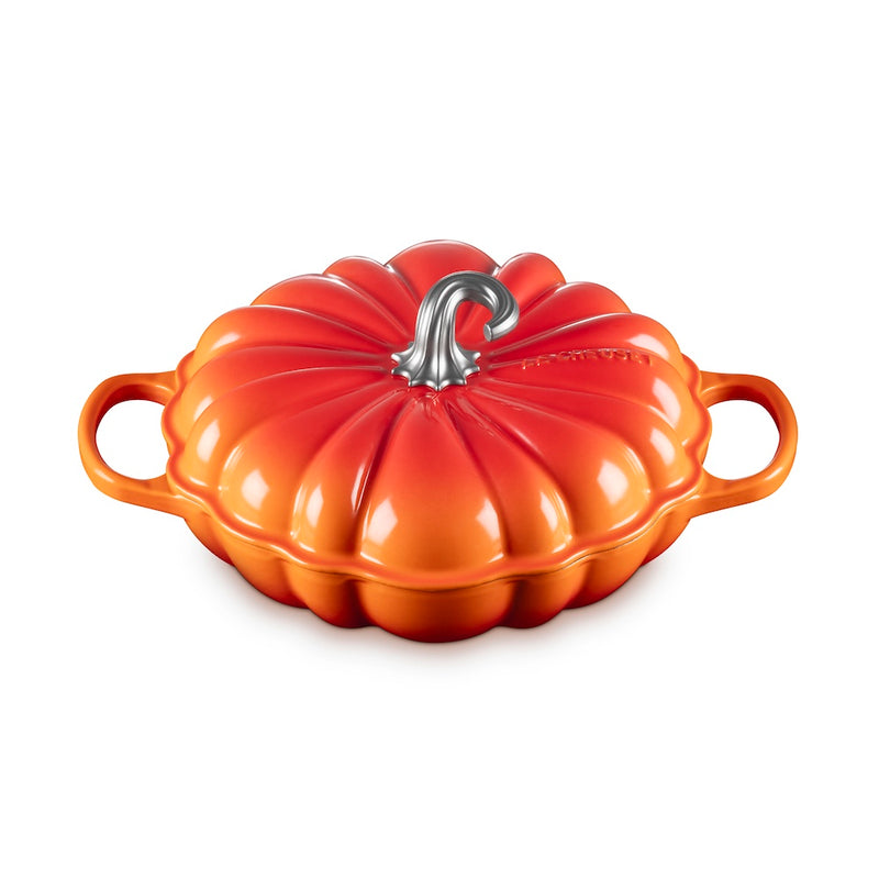 Le Creuset Cast Iron Signature Pumpkin Shallow Casserole 28cm - Volcanic