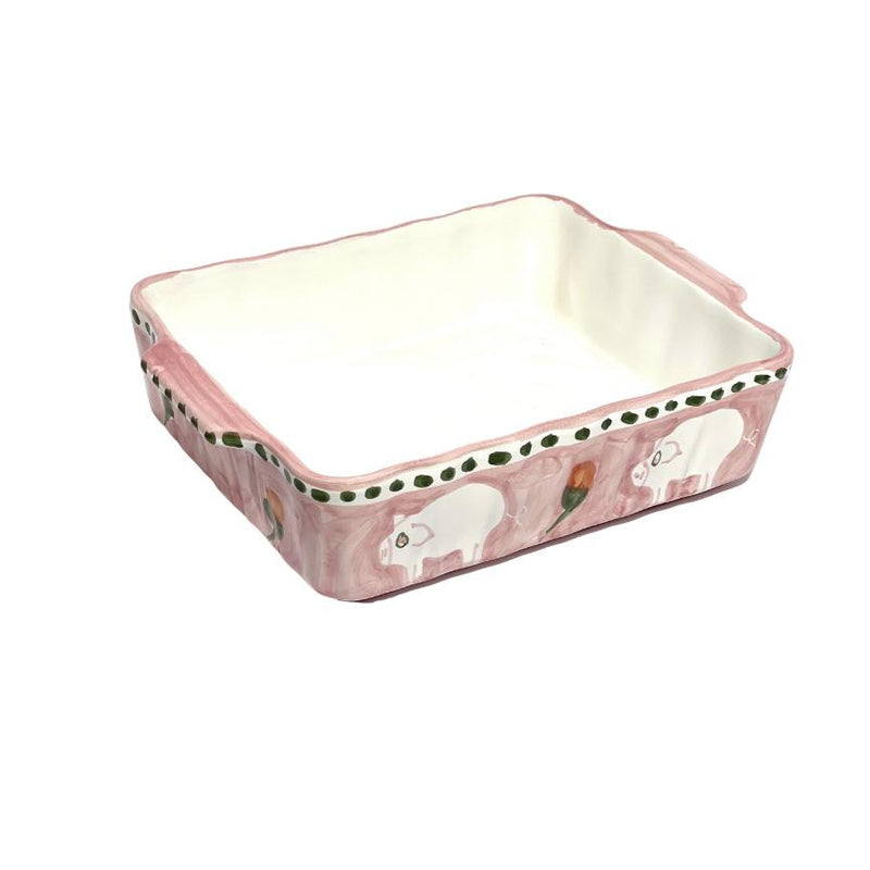 Amalfi Pink Cortile Oven/Serving Dish - 25cm