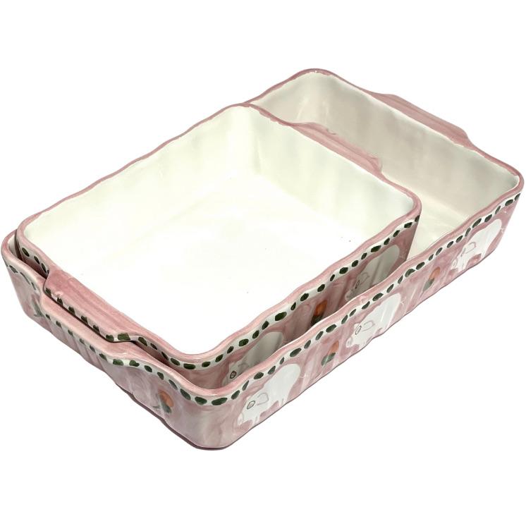 Amalfi Pink Cortile Oven/Serving Dish - 25cm