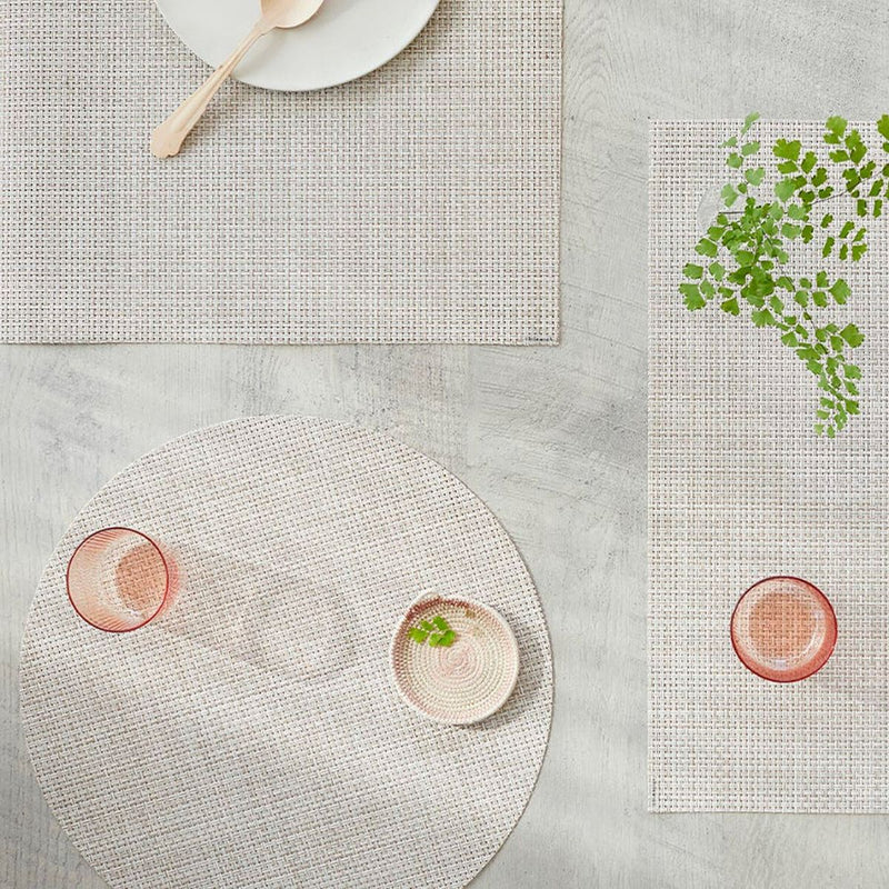 Chilewich Basketweave Round Placemat - Natural