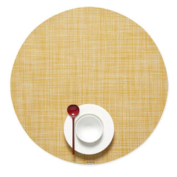 Chilewich Mini Basket Round Placemat - Ochre