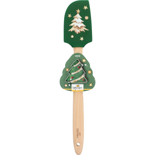 Christmas Spatula And Cookie Cutter - Christmas Tree