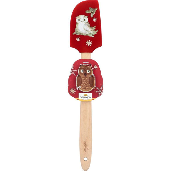 Christmas Spatula And Cookie Cutter - Owl