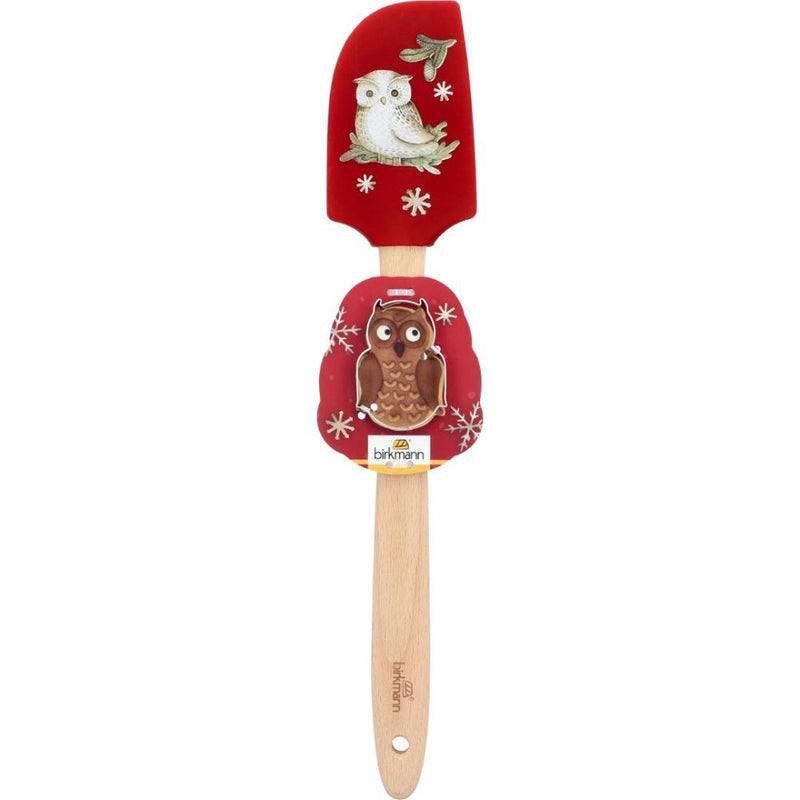 Christmas Spatula And Cookie Cutter - Owl