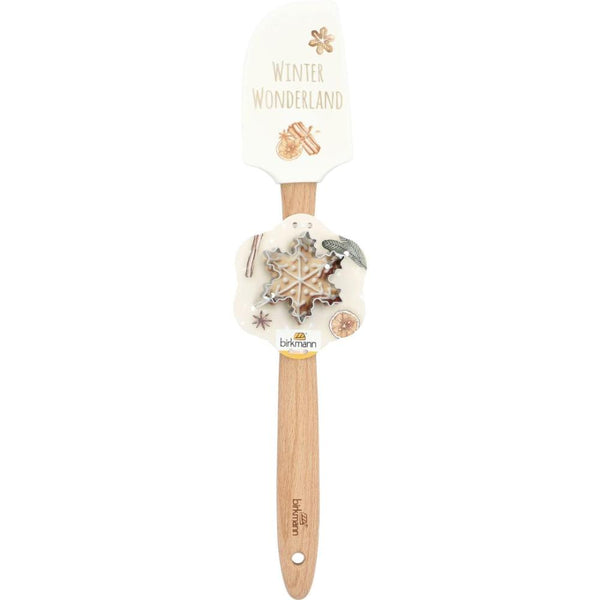 Christmas Spatula And Cookie Cutter - Snowflake