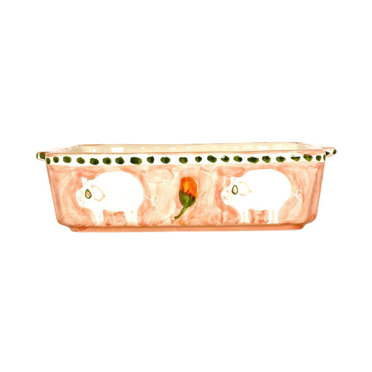 Amalfi Pink Cortile Oven/Serving Dish - 25cm