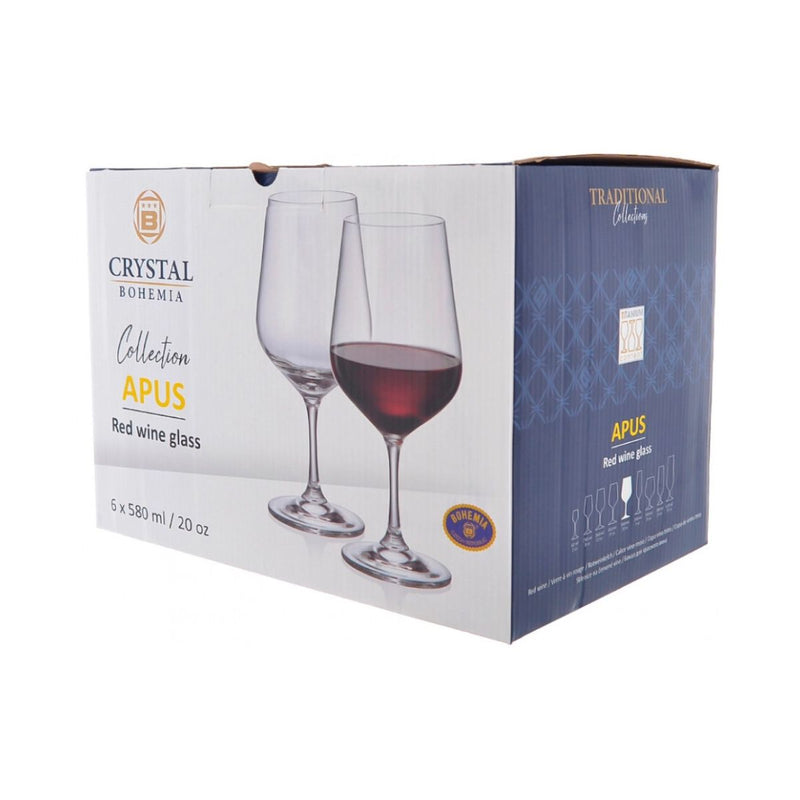 Crystal Bohemia Wine Glass Apus - Set 6