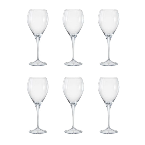 Crystal Bohemia Lenny White Wine Glass - Set of 6