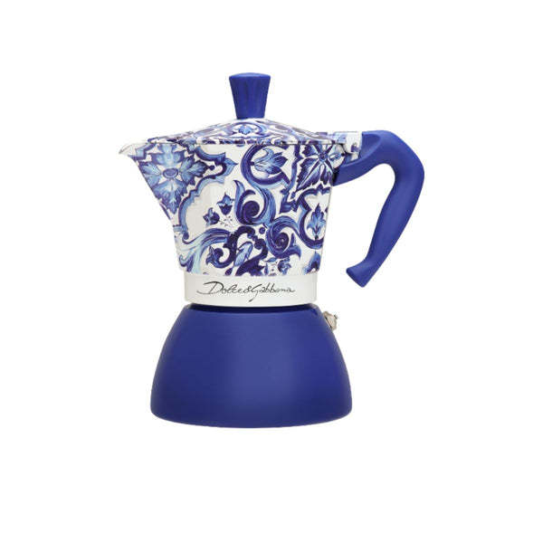 Dolce & Gabbana Induction Moka Pot Blue - 6 Cup