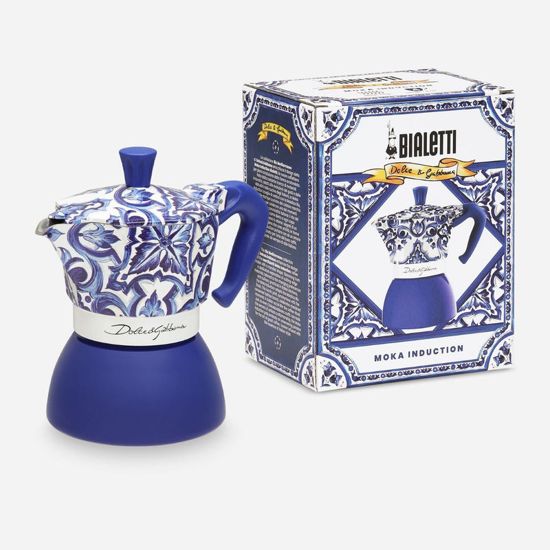 Dolce & Gabbana Induction Moka Pot Blue - 4 Cup