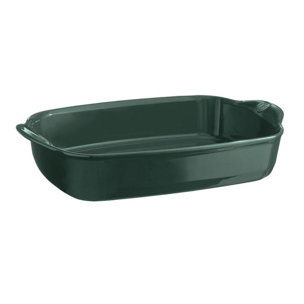 Emile Henry Cedar Green Rectangular Oven Dish - 42cm