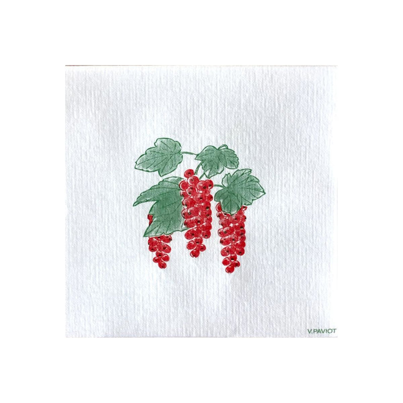 Francoise Paviot Cocktail Napkins - Red Currants