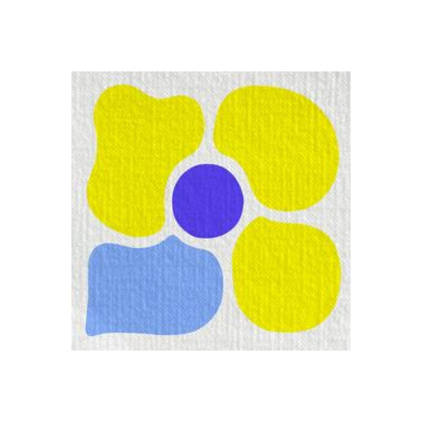 Francoise Paviot Cocktail Napkins - Yellow Flower