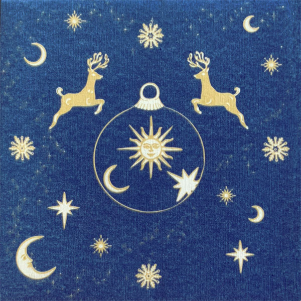 Francoise Paviot Dinner Napkins - Astral Blue