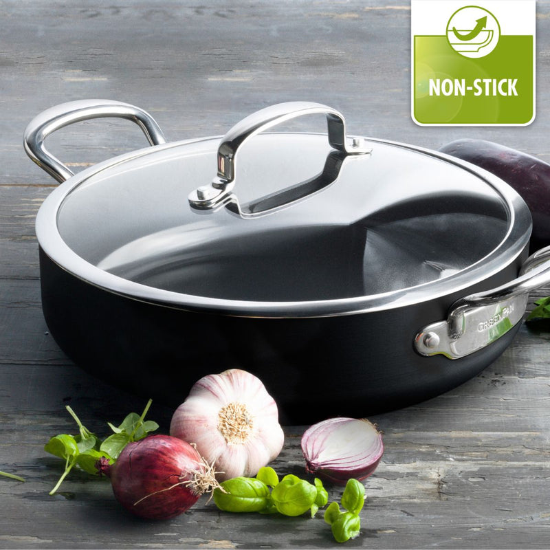 Greenpan Barcelona Saute Pan + Lid - 30cm