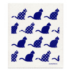 Jangneus Blue Cats Dishcloth