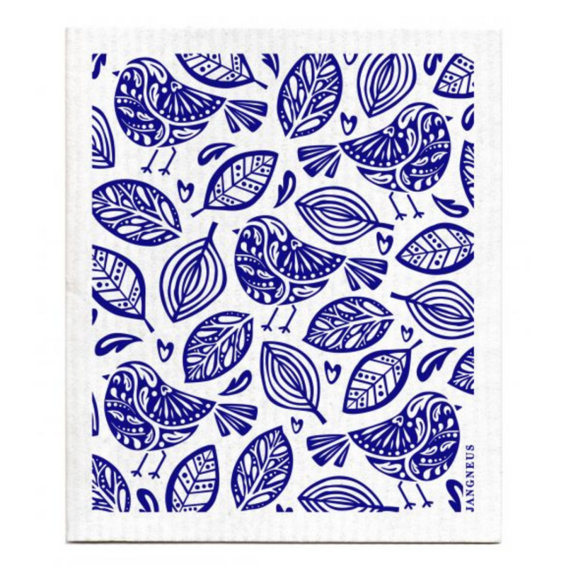 Jangneus Blue Robins Dishcloth