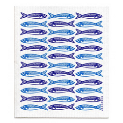 Jangneus Blue Sardines Dishcloth