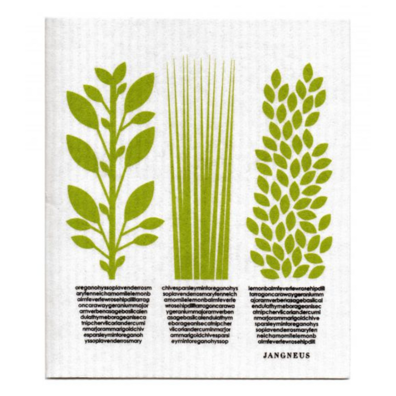 Jangneus Green Herbs Dishcloth