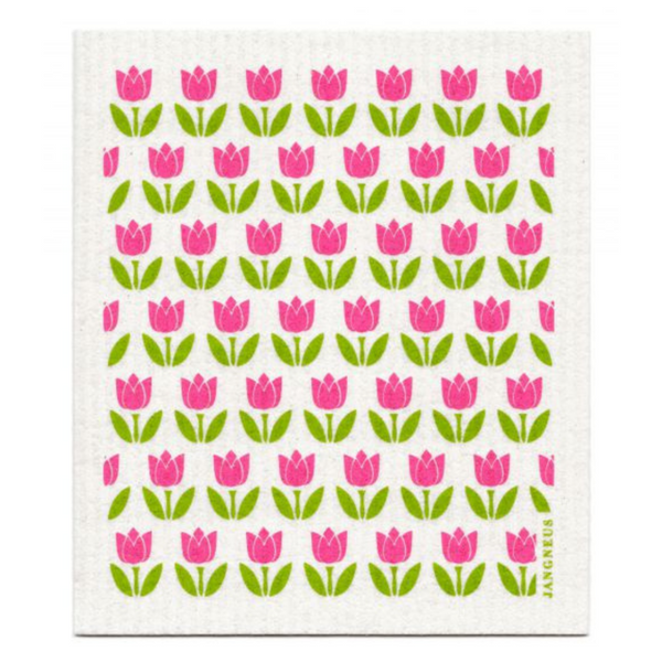 Jangneus Pink Tulip Dishcloth