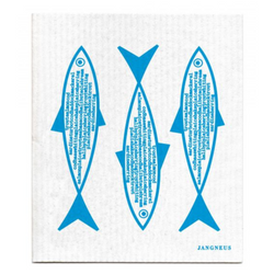 Jangneus Turquoise Fish Dishcloth