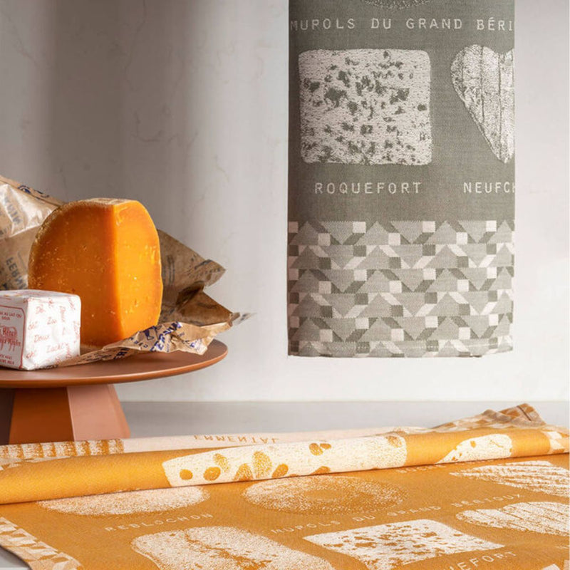 Le Jacquard Francaise Fromages Tea Towel - Green