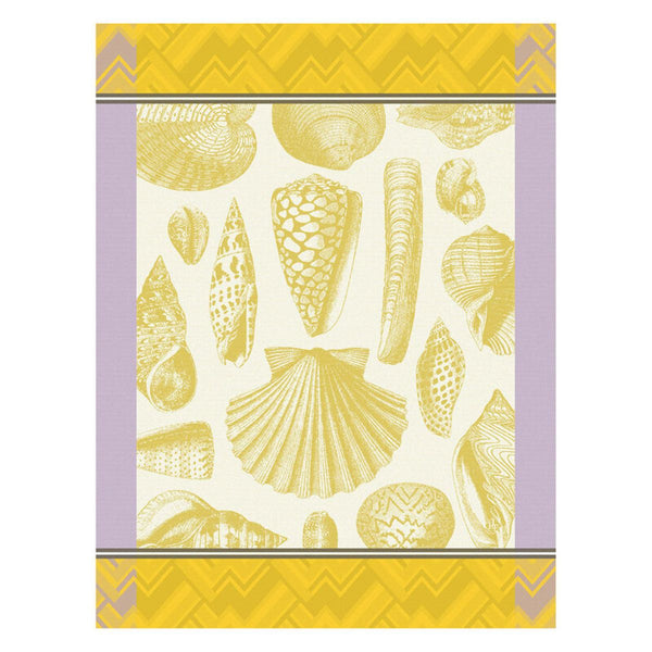 Le Jacquard Francaise Shells Tea Towel - Yellow