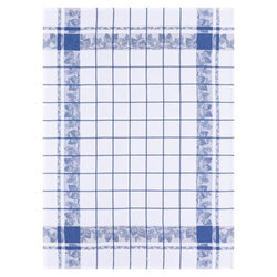 Le Jacquard Francaise Strawberry Check Tea Towel - Blue