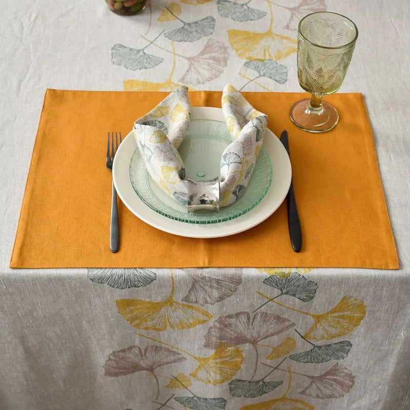 Linas Linen Coated Placemat - Ochre