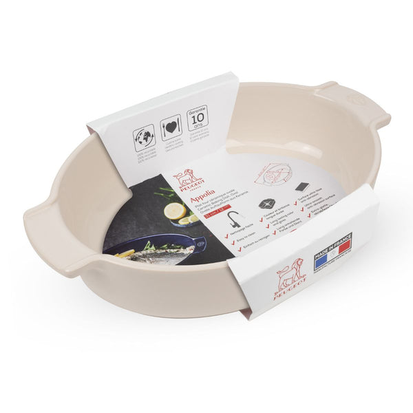 Peugeot Oval Baking Dish Ecru - 31cm