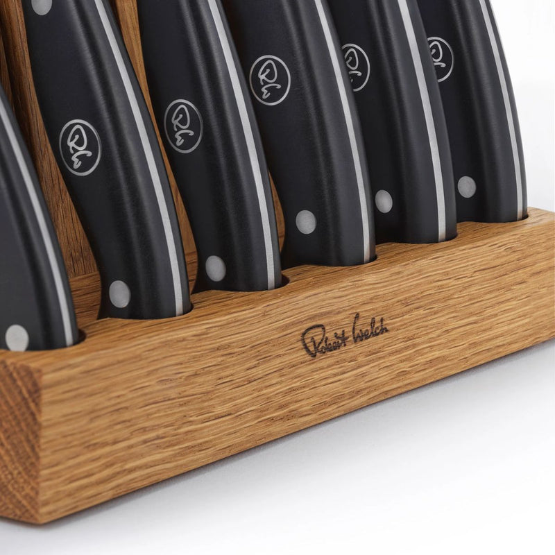 Robert Welch Professional Oak Knife Block Set - 6pc