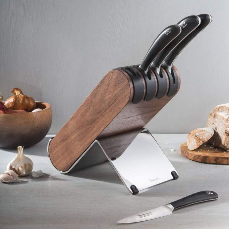 Robert Welch Signature Q Knife Block Set - Walnut 4pc