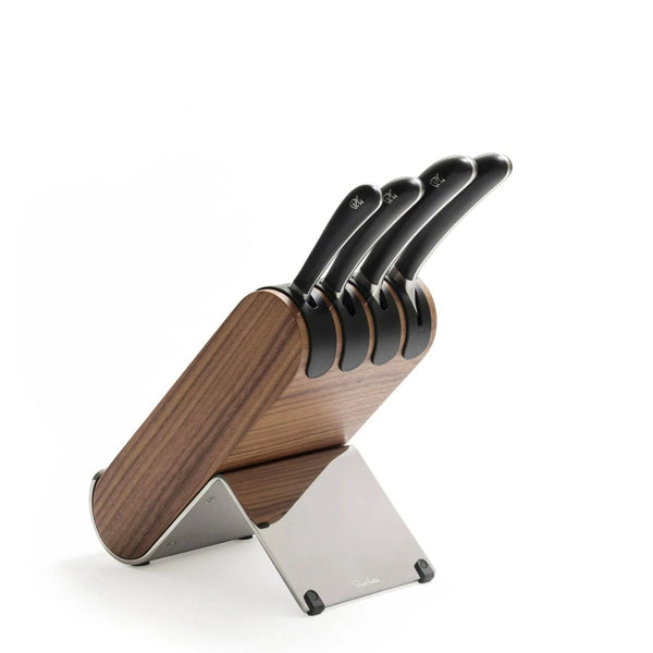 Robert Welch Signature Q Knife Block Set - Walnut 4pc