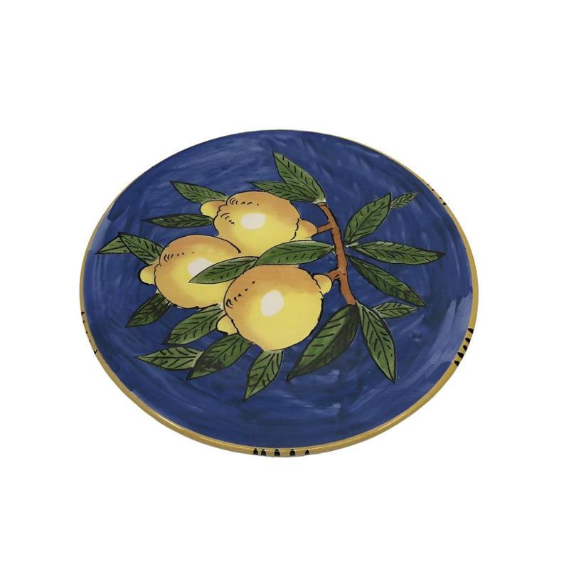 Sicilian Lemon Large Plate 31cm - DarkBlue