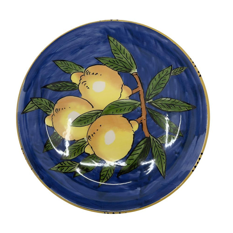 Sicilian Lemon Large Plate 31cm - DarkBlue