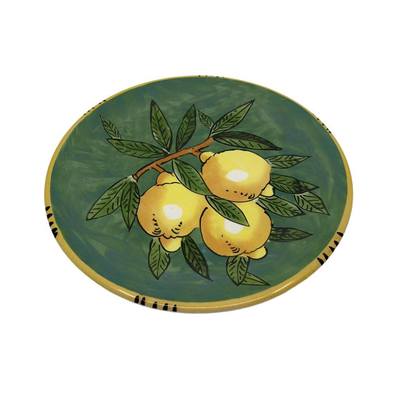 Sicilian Lemon Dinner Plate 27cm - Green