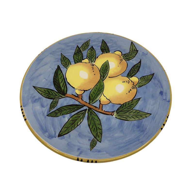 Sicilian Lemon Dinner Plate 27cm - LtBlue