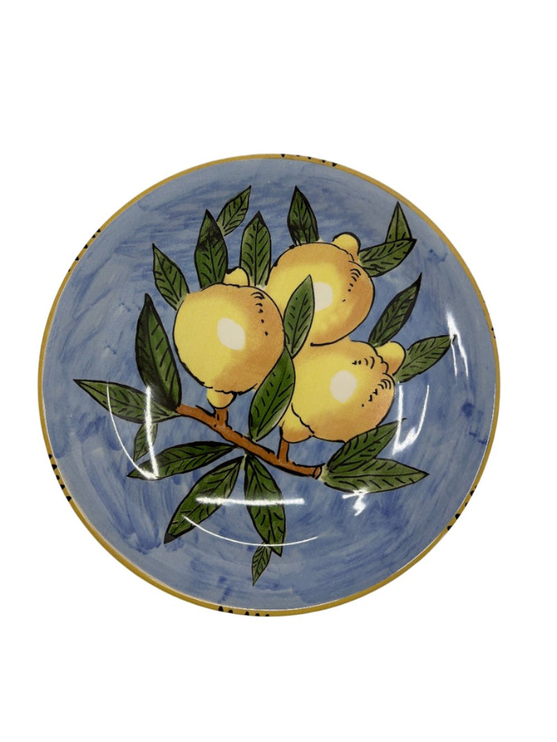 Sicilian Lemon Dinner Plate 27cm - LtBlue