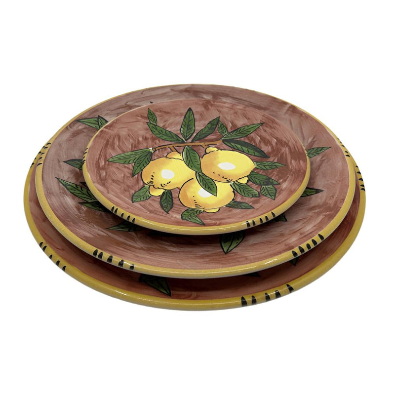 Sicilian Lemon Side Plate 20cm - Red