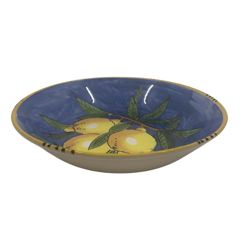 Sicilian Lemon Serving Bowl 30cm - DarkBlue