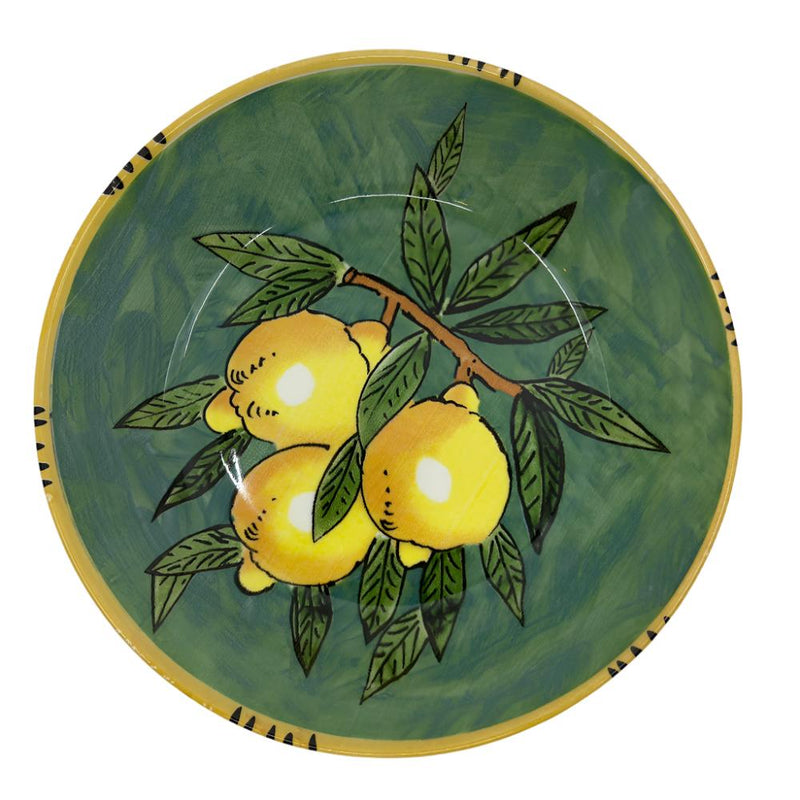 Sicilian Lemon Serving Bowl 30cm - Green