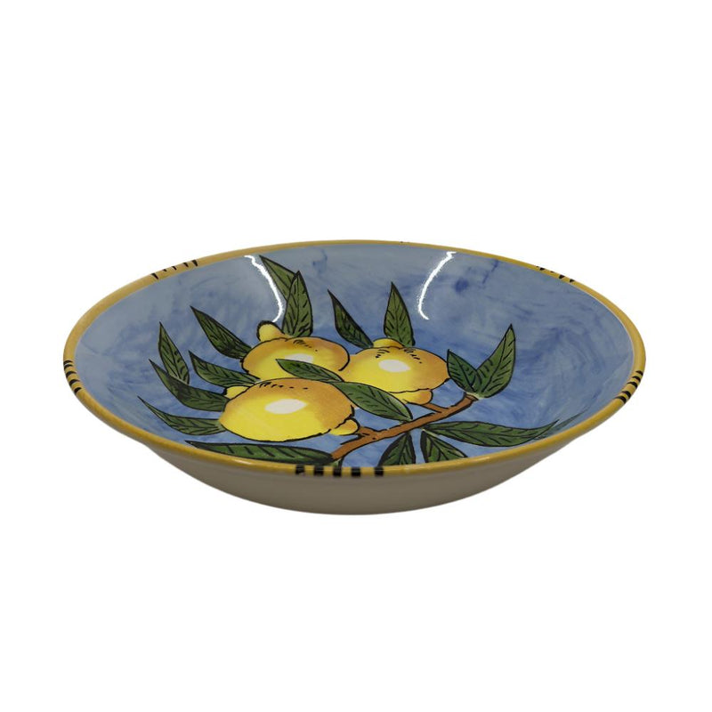 Sicilian Lemon Serving Bowl 30cm - LtBlue