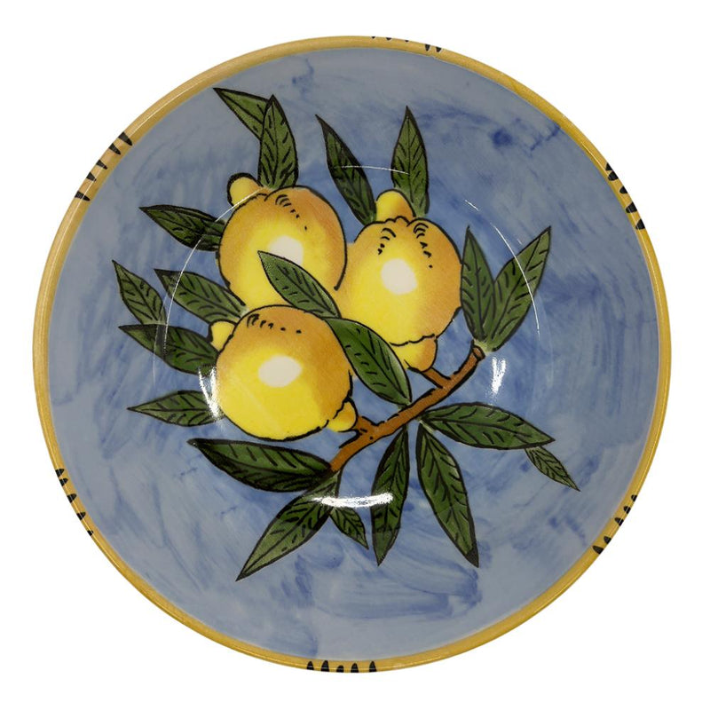 Sicilian Lemon Serving Bowl 30cm - LtBlue