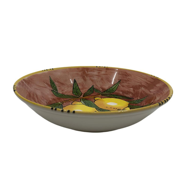 Sicilian Lemon Serving Bowl 30cm - Red